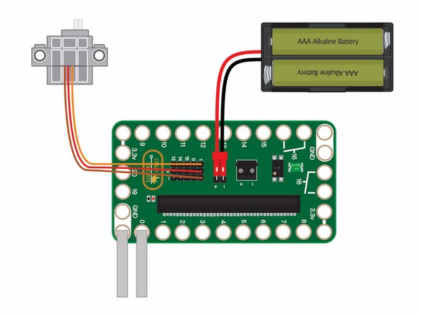 I looped the Maker Tape around the holes in the Bit Board, like in Step 4 of this project