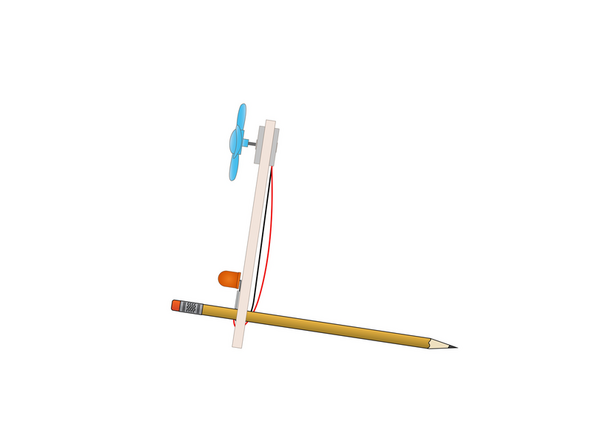 One more thing! We added a hole in the center of the Wind Wand so you can easily stand it up with a pencil.