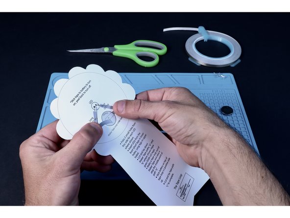 Flip the project around and bend the LED legs as indicated on the diagram.