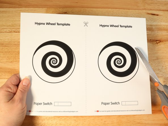Print out the hypno wheel template on heavier cardstock.
