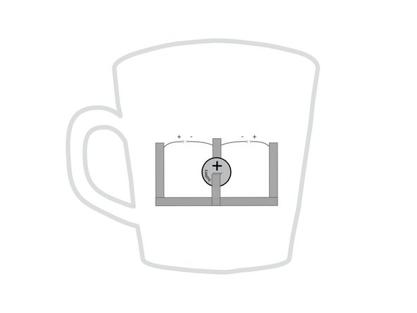 The final piece of Maker Tape connects to the to top of the battery. This makes it easy to turn off your circuit by just peeling back the tape.