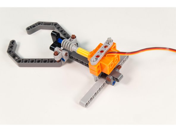 The servo can now be put in place.