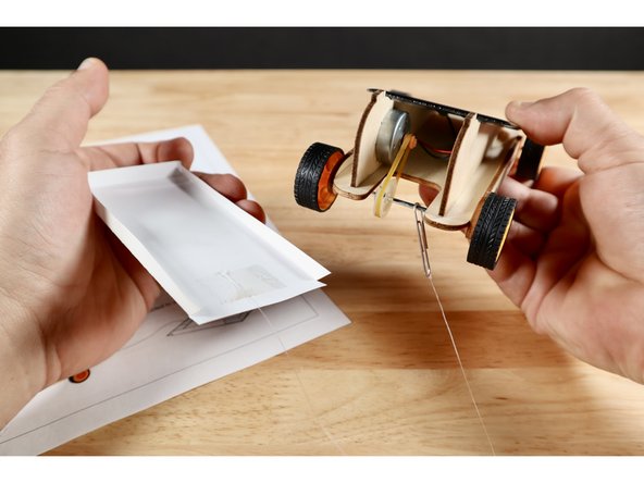 Tow slip attached with standard pulley wheel ratio in the drivetrain.