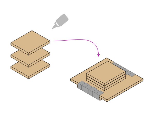 Glue will work best for this step but we do love tape! If you apply tape at this step make sure you are not covering the conducive Maker Tape with some other non-conductive tape on the bottom side. (We need our conductivity!)