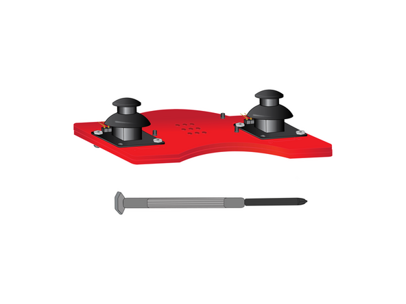 Use a small Phillips Head Screwdriver to tighten each of the four screws holding the thumbsticks in place. Do not over-tighten.