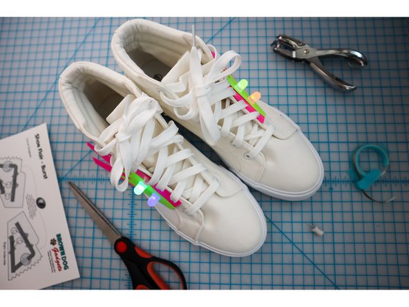 Walk around and show off your new shoe bling!