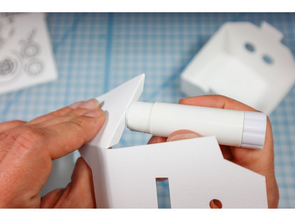 Fold along the dotted lines so that the dotted lines will be on the inside of the project.