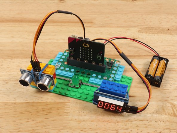 You could also add more LEDs and have different LEDs turn on to indicate different distances.