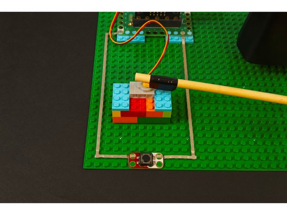 While we're using a Jumbo Pushbutton Chip in this example, you can opt to use the Standard Pushbutton Chip, or even make your own button/switch using Maker Tape.