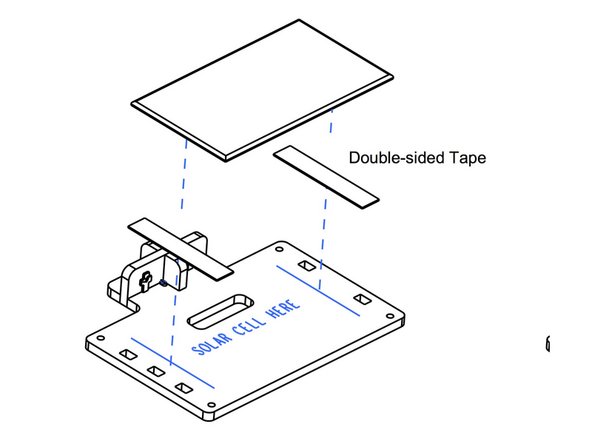 Use the included Velcro to attach the Solar Cell to the head.