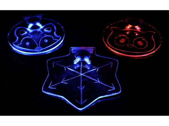 Portland Winter Lights Festival 2 LED Badge