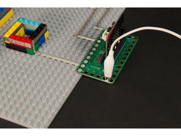 We've now completed the LEGO build and all of our electrical connections. Next we'll load the code so we can try it out!