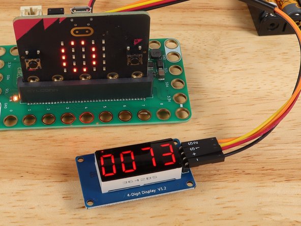 Now that we've got the code loaded and the 7 Segment Display connected we can walk through the various sensor examples.