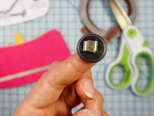 Follow the circuit diagram on the template, starting with the piece on the bottom.