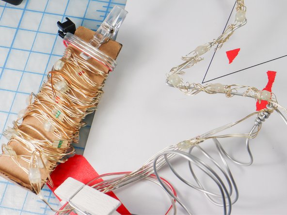 WARNING: These types of pixels are very fragile. Don't pull them to reposition the pixels or you may pull the wires apart from the pixel, ruining the strip. Carefully push the wires into place, only bending them gently.