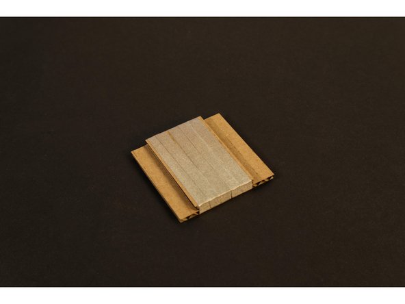 This will form the Movable Contact which will be pressed down against the interleaved Maker Tape on the bottom layer of the button to complete the electrical circuit.