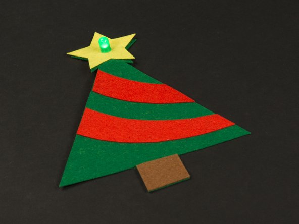 You can easily safety pin your tree to your clothing, or hang it on your real Christmas tree as an ornament.