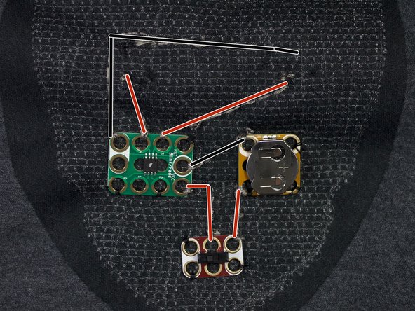 Continue to make the rest of the connections as shown.