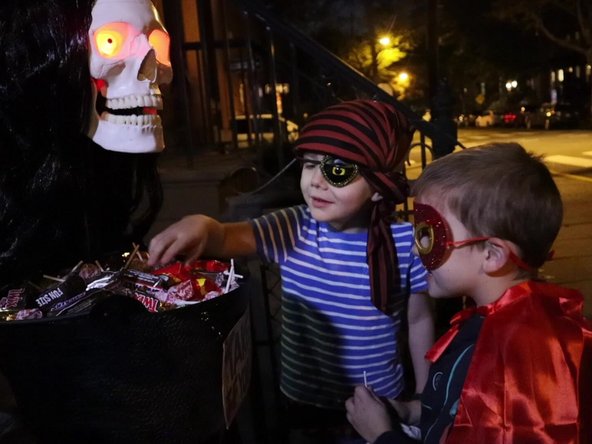 You're ready to scare! Whether your skull is a comedian or a villain, we hope you enjoy pranking your trick-or-treaters on Halloween!