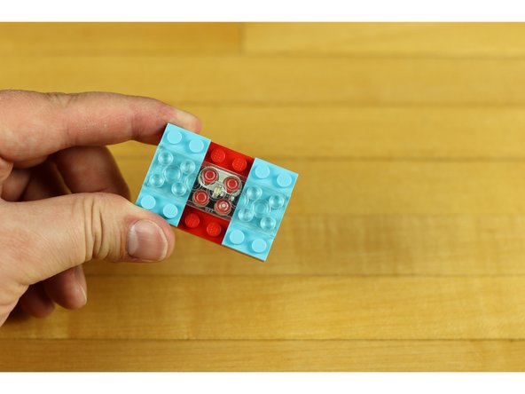 Just lay your clear brick or plate over the top.