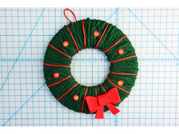 I also used the red cable to make a hanger.