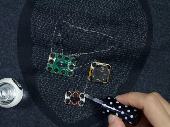 Apply clear nail polish or crazy glue to any knot or connection to the crazy circuits components. This will ensure your circuit will continue to work over time.