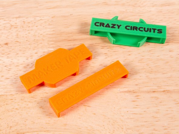We've also included text on the body and the clip. If you have a multi-color 3D printer we recommend printing the text in black, or at least a darker color than the rest of the print. (You can also ignore the text and just print the body and clip as single-color prints.)