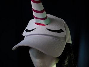 Light-Up Baseball Hats: Unicorn