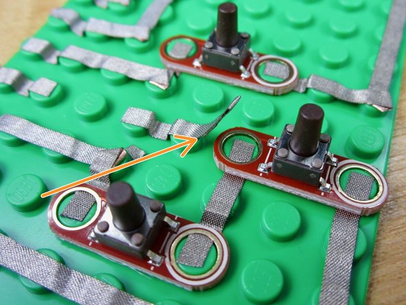 We need to bridge Ground between the &quot;Up&quot;, &quot;Down&quot;, and &quot;Right&quot; buttons.