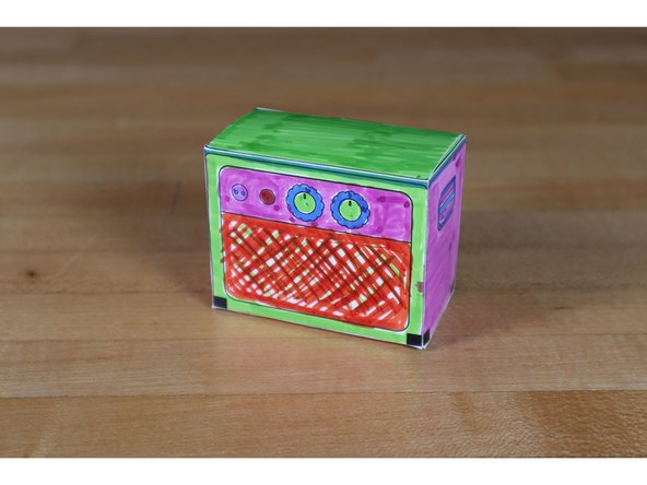 If you prefer a &quot;funky amp&quot; instead of our &quot;classic&quot; model you can print the blank template and color it as desired.