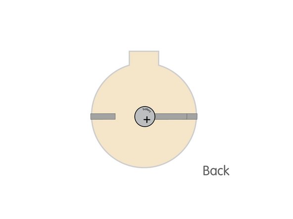 Stick the battery down to the tape loop.