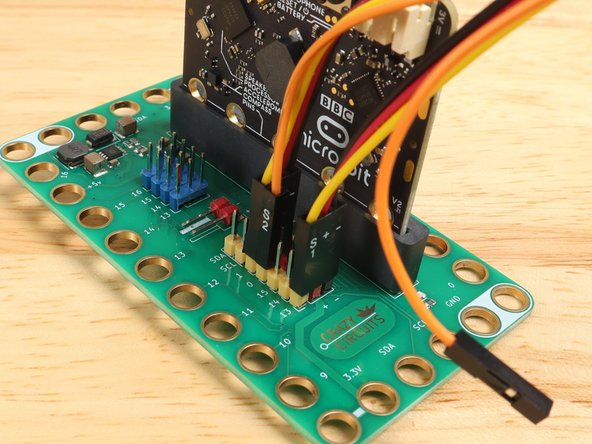 The other end plugs into the Ultrasonic Distance Sensor. The + goes to VCC, S2 goes to Trig, S1 goes to Echo, and - goes to GND.