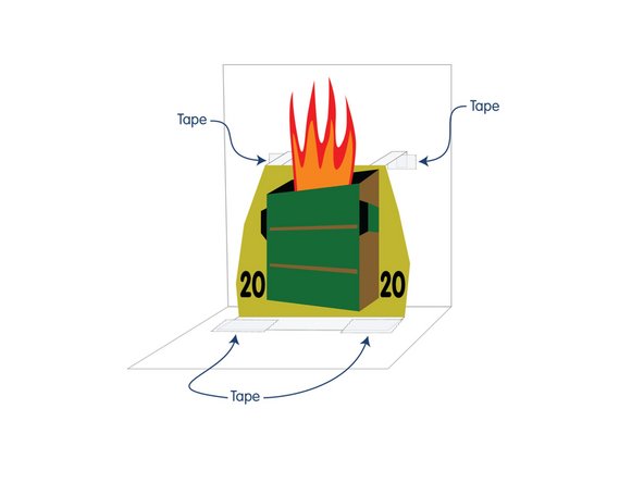 Fold the top tabs as shown. Note that the top tabs get two folds.