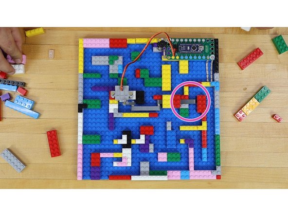 Make sure there is a clear path from the entrance, to the Maker Tape switch, to the gate.