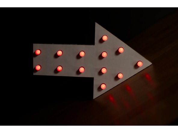 If you've connected everything correctly, it should light up!