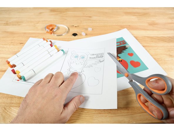 Print, select, and cut out the template you wish to work on. There's an uncolored one that you can color any way you choose. There's also a version that is already colored.