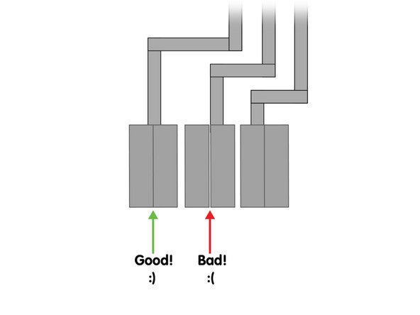 Use 1/8” wide Maker Tape to connect to the Bit Board, and to run towards the “keyboard”.