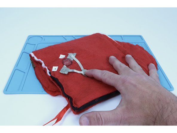 When this connection is completed, the LEDs will all turn on and when the Tape is peeled back from the battery, the project will turn off.