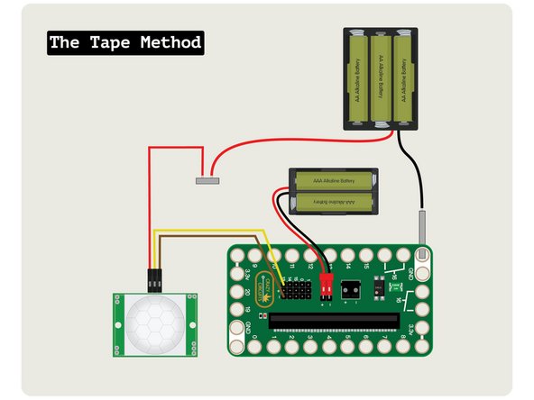 We used two Crazy Circuits Screw Terminal Chips to connect our 3 AA Battery Pack to the sensor and to the Bit Board, but there's more than one way to connect a circuit!