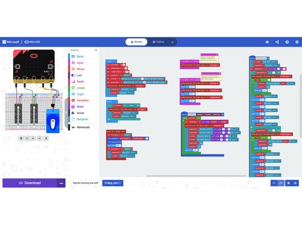 Tip: Remove the stick from the motor during your first upload. Then, press button &quot;B&quot; to move the motor to the center position, and place the stick onto the motor facing straight up.