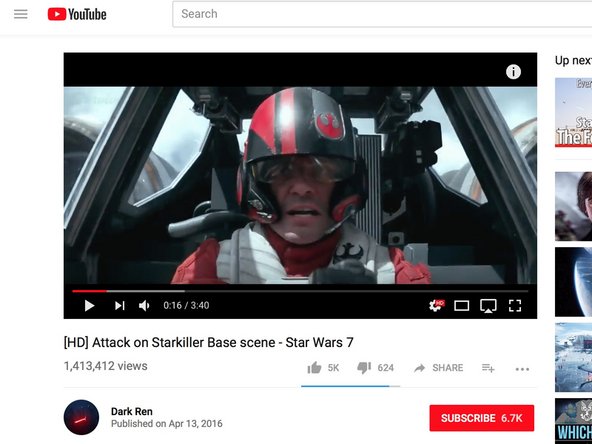 We grabbed our sound clip via a YouTube Video. You can use any sound file as long as it's a .WAV or .MP3. (We can't give you a sound clip for Copyright reasons.)