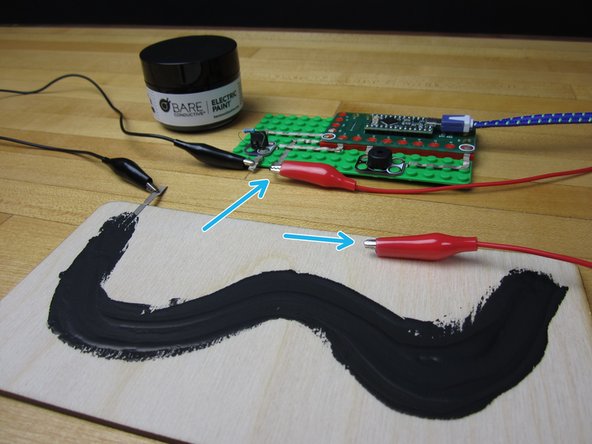 Use your second Alligator Clip and connect it to the second output from your electronics.