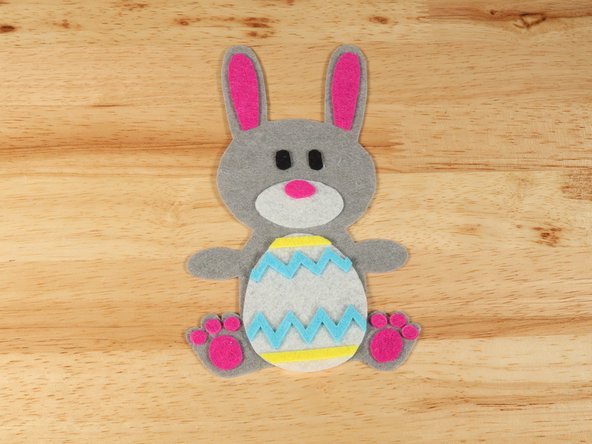 Regular Elmers glue and Tacky glue both work well, but you will need to give the Bunny time to dry overnight before adding the circuit. Hot glue also works well and dries fast so you can build the circuit right away.