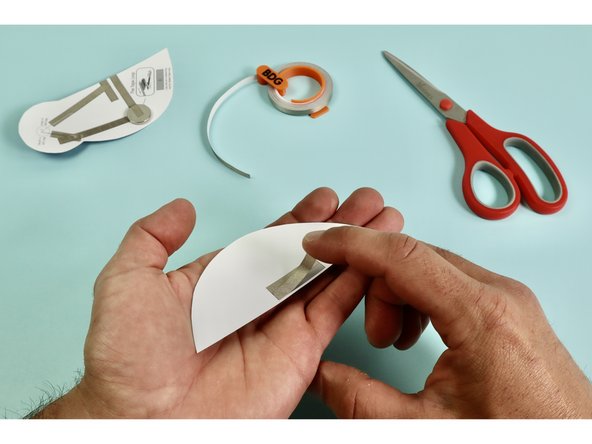 This piece of Maker Tape will bridge the gap in the tape on the front side of the body.