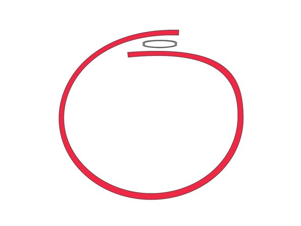 The tape loop will connect the circuit and the LED will light up!