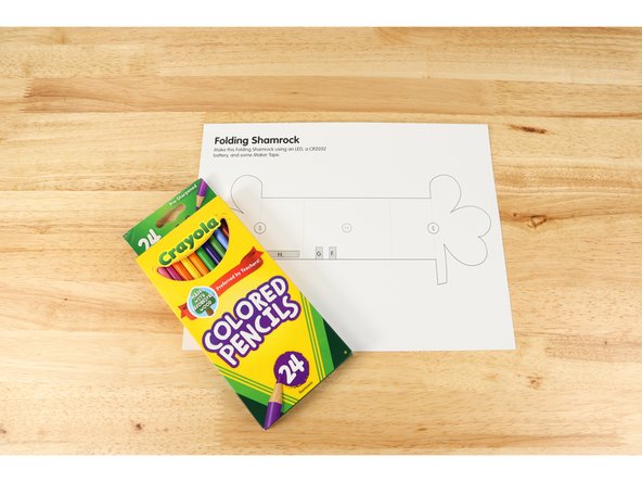 Color and cut out out the template.