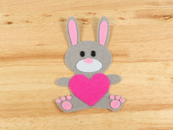 Regular Elmers glue and Tacky glue both work well, but you will need to give the Bunny time to dry overnight before adding the circuit. Hot glue also works well and dries fast so you can build the circuit right away.
