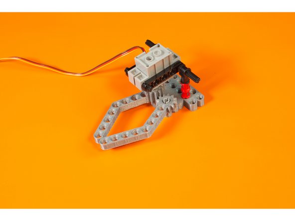 In the code you can adjust the numbers for the variables gripperOpen and gripperClosed by changing the numbers. These represent the angles that the servo will move the shaft to.