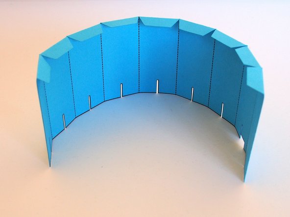 Fold the body following the markings on the template