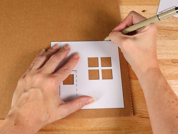 There are two different ways that we have found helpful when cutting out the house parts:
